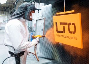 Ein Belch wird Pulverbeschichtet